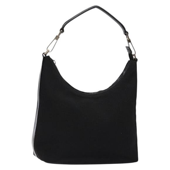 GUCCI Shoulder Bag Canvas Black Silver 000 000 - Picture 1 of 16